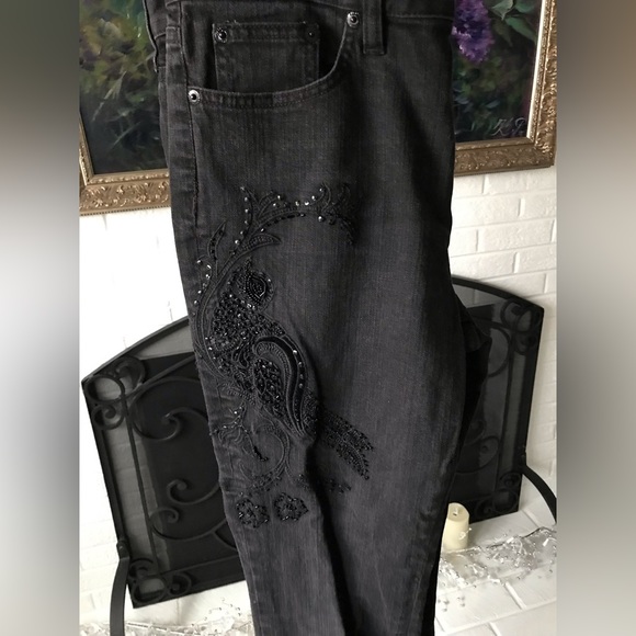 Ralph Lauren Premium Beaded Embroidered Jeans - Picture 7 of 9